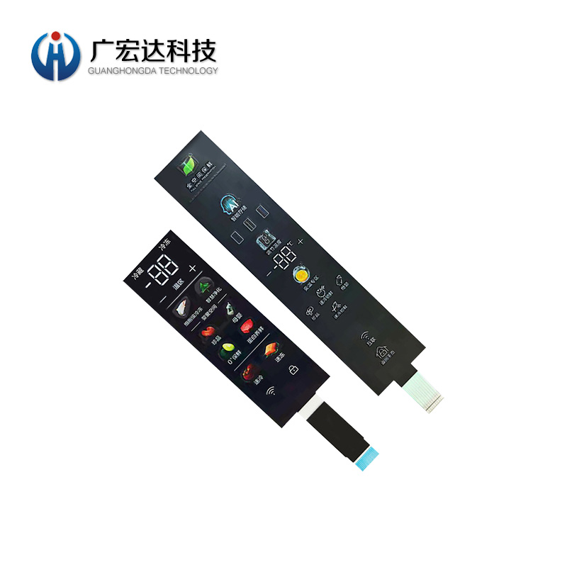 冰箱酒柜彩膜觸摸開關(guān)電容式觸摸開關(guān)控制板 電容式觸目顯示屏 觸摸薄膜按鍵